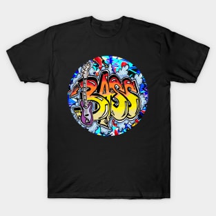 Bass Splash Rainbow Art T-Shirt